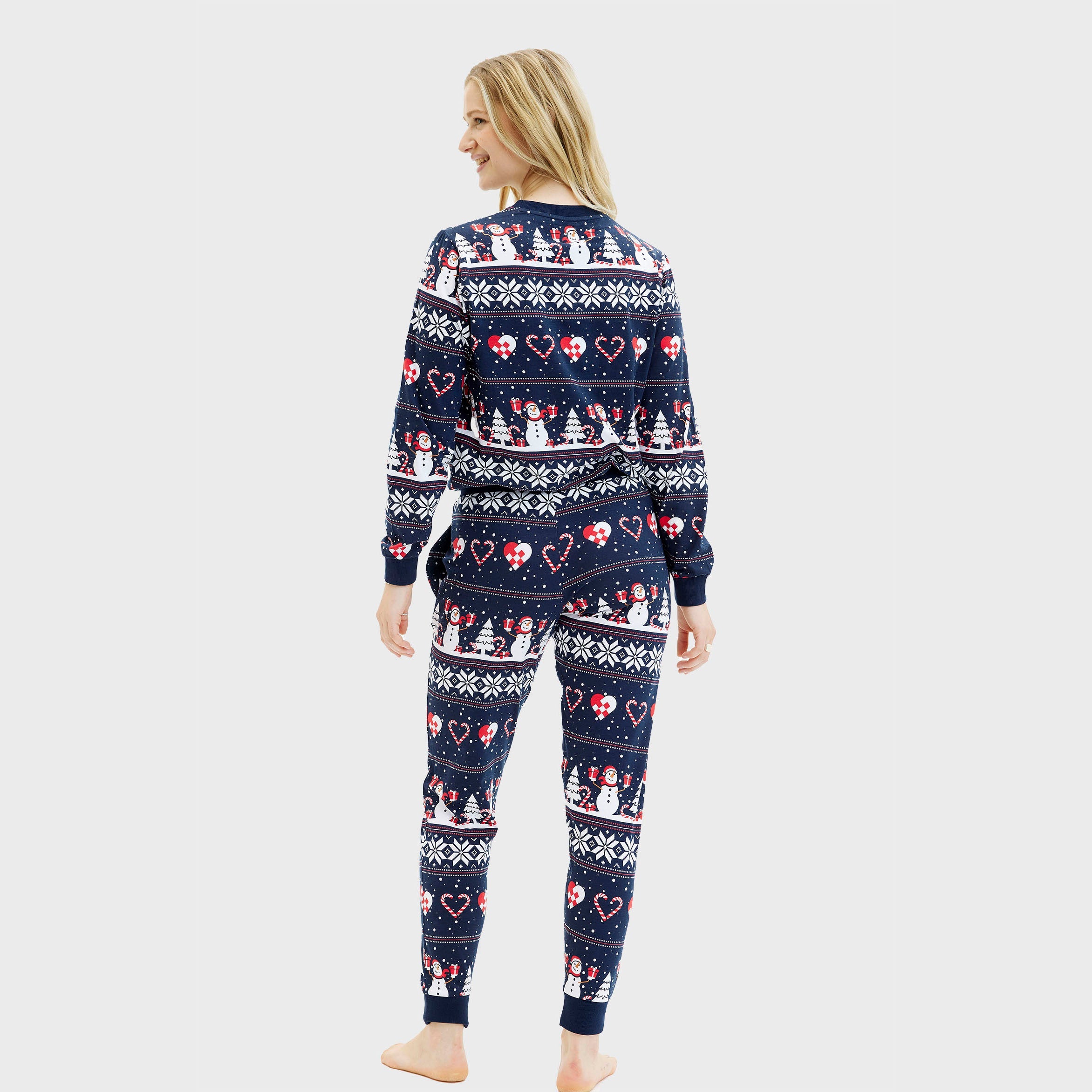 Christmas Heart Pyjamas Navy β Women